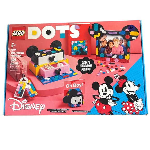 Lego Other - LEGO DOTS Disney Mickey Mouse Back to School Project Box 41964 669 Pcs
